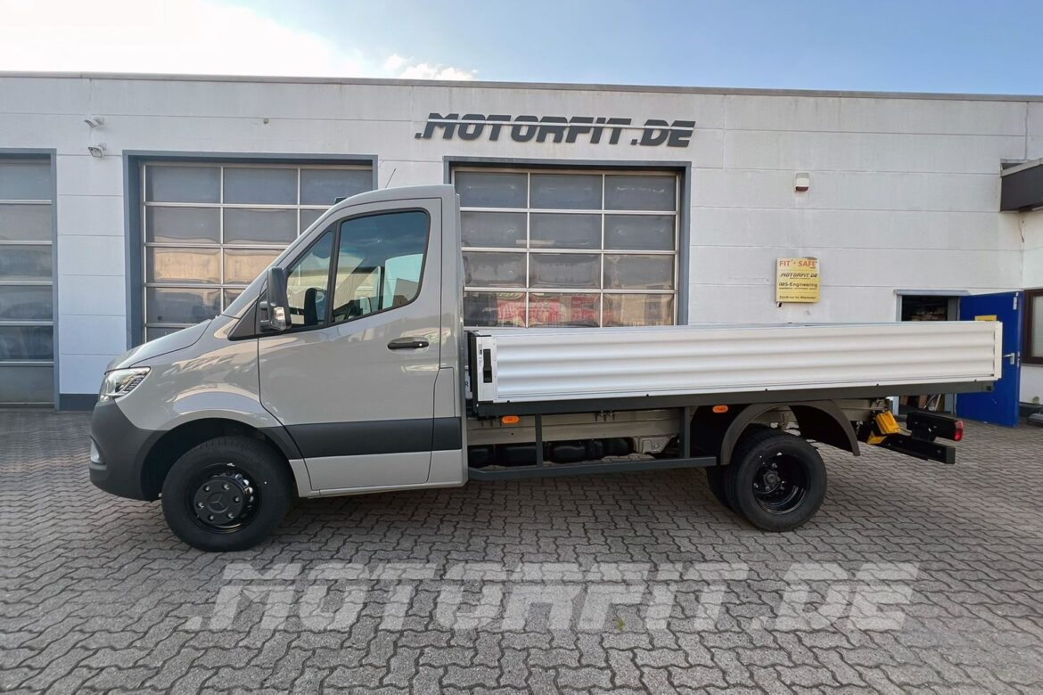 MB Sprinter W907 zwillingsbereift DRW - Luftfahrwerk und Auflastung
