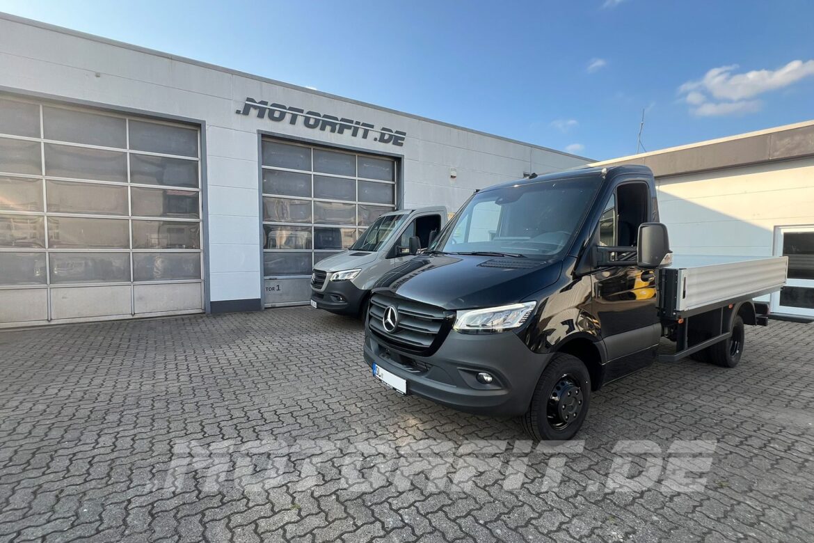 MB Sprinter W907 zwillingsbereift DRW - Luftfahrwerk und Auflastung