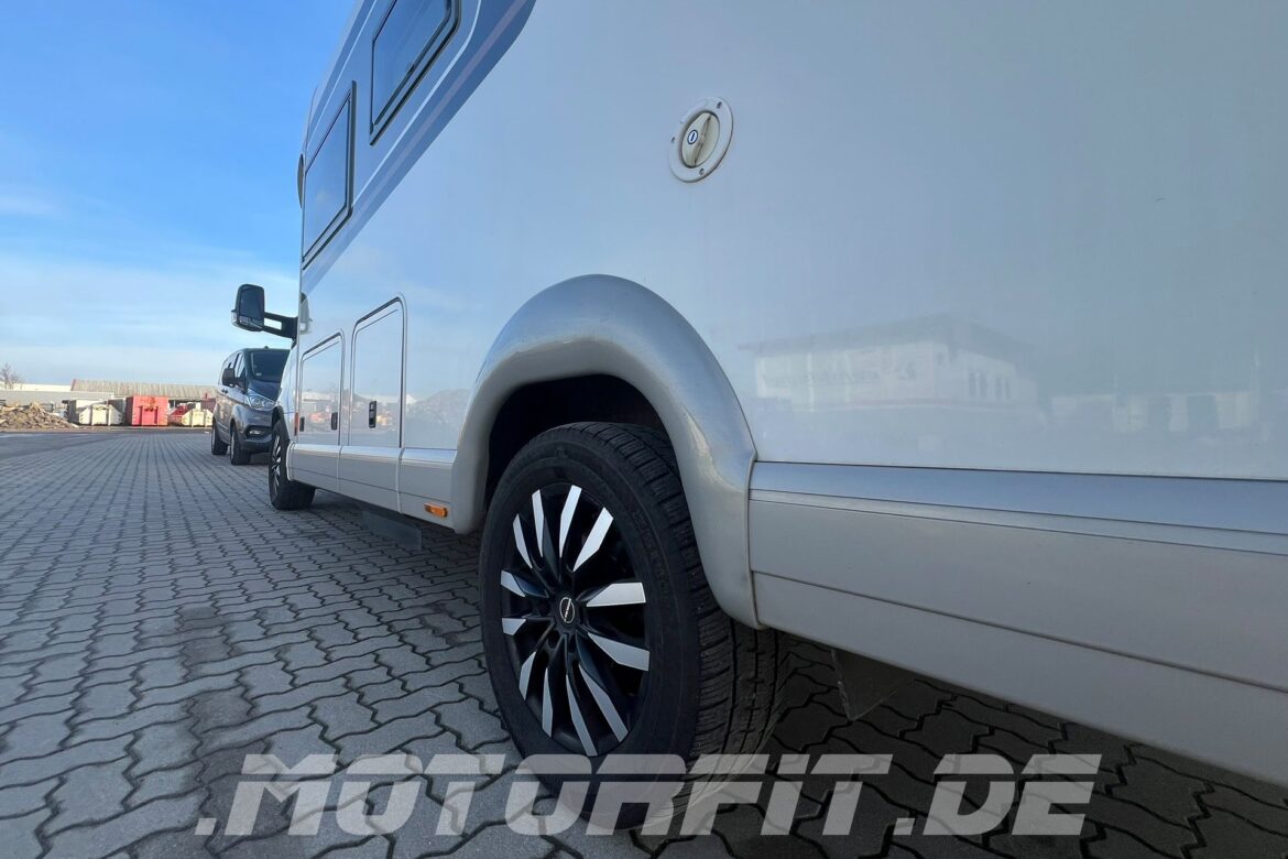 Luftfederung für Carthago mit ALKO Chassis auf Basis MB Sprinter W910 - mit Auflastung und Schwerlastfelgen Borbet