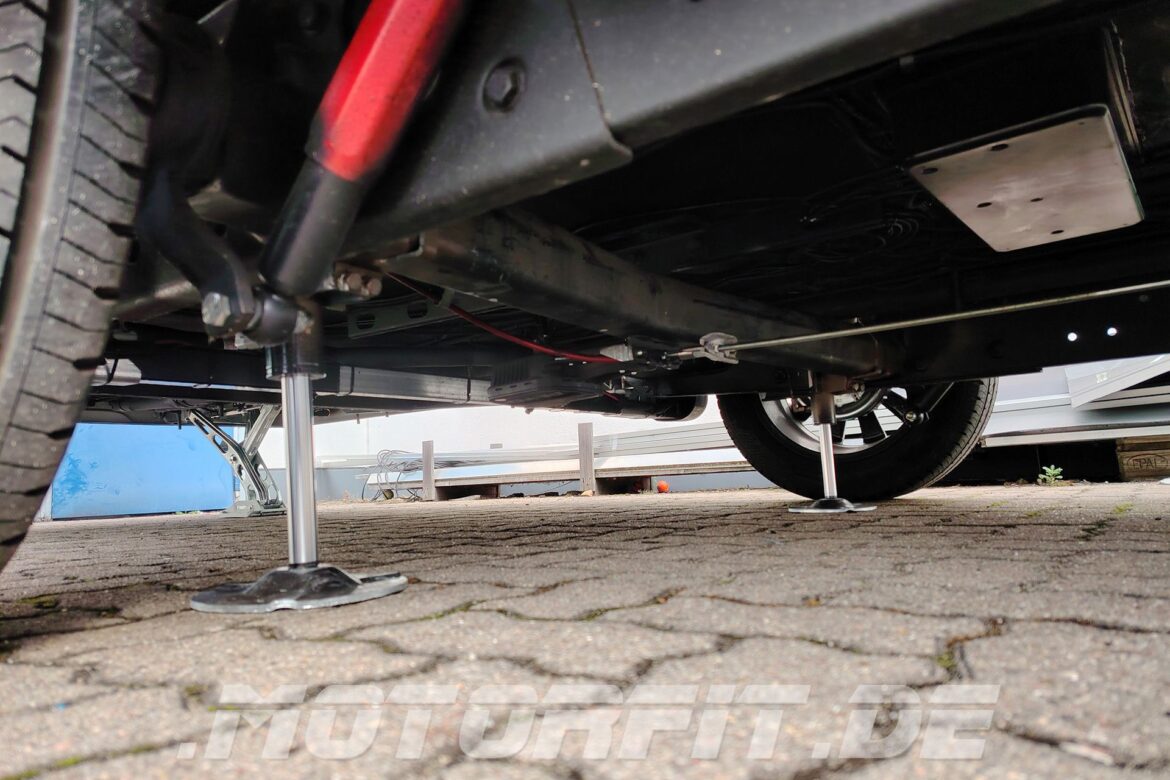 Hubstützanlage für Dethleffs Nomad Wohnwagen